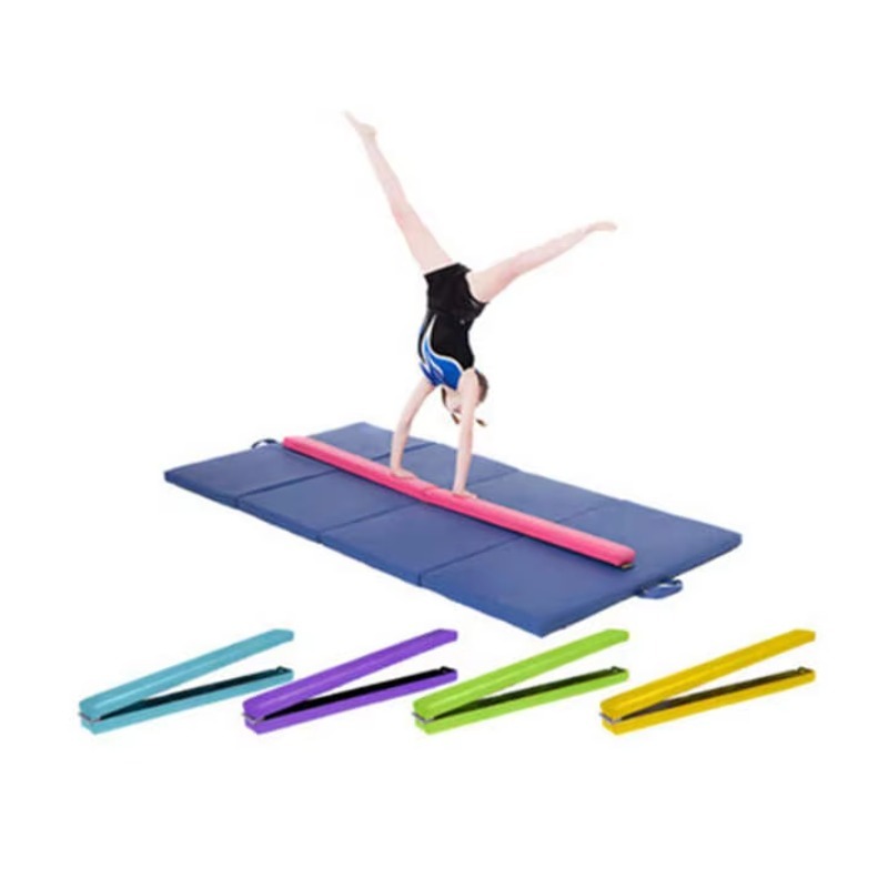 Gymnastics Beam Floor - Sportowa składana drążka gimnastyczna, sprzęt do