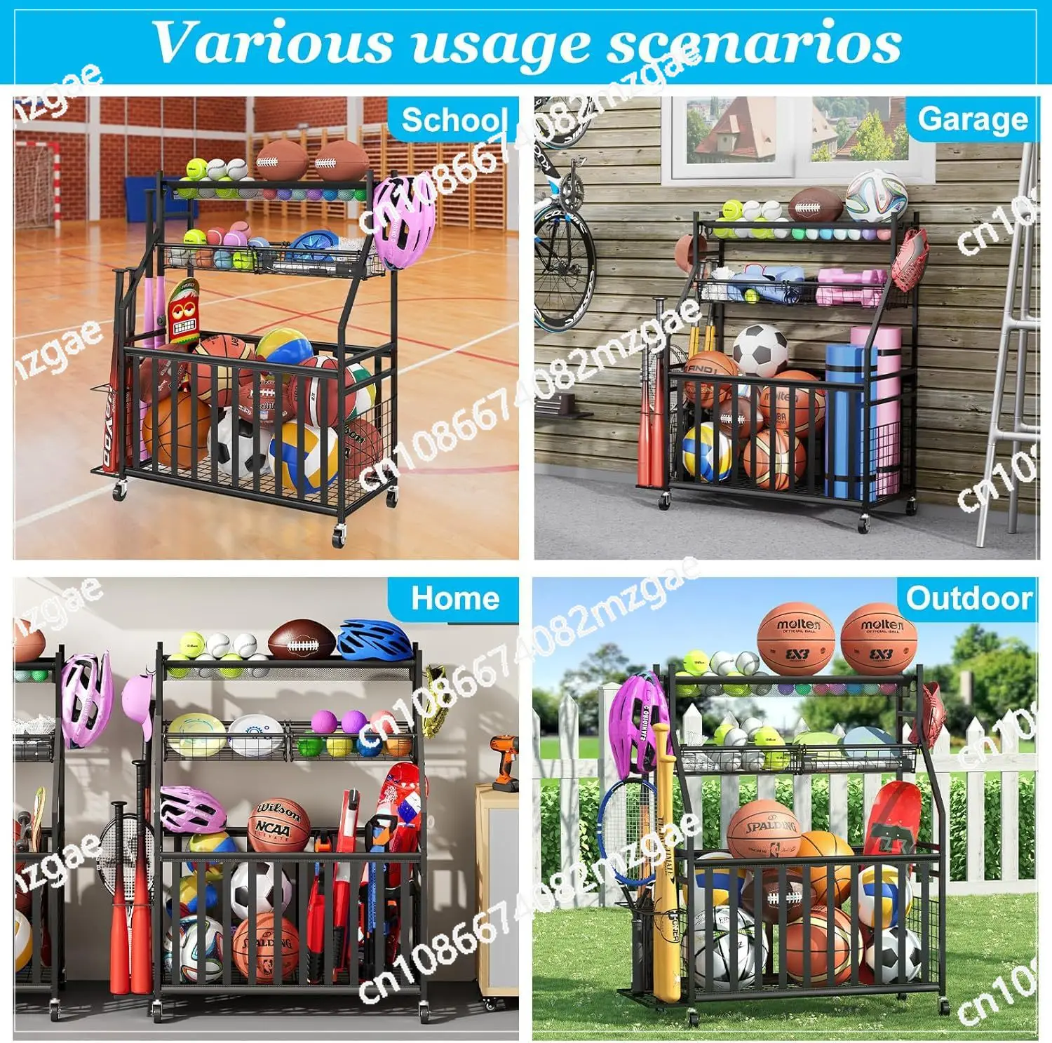 Sports Equipment Bag With Wheels - Torba do przechowywania sprzętu sportowego zintegrowana