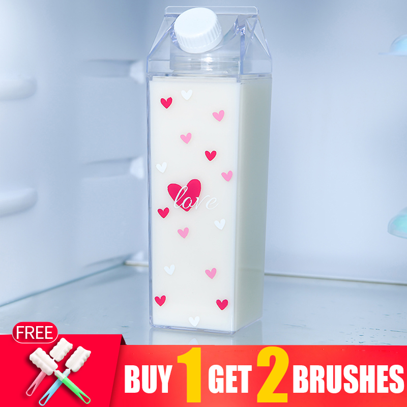 Sports Equipment Kitchener - 1000ml przezroczysty kwadratowy plastikowy napój woda