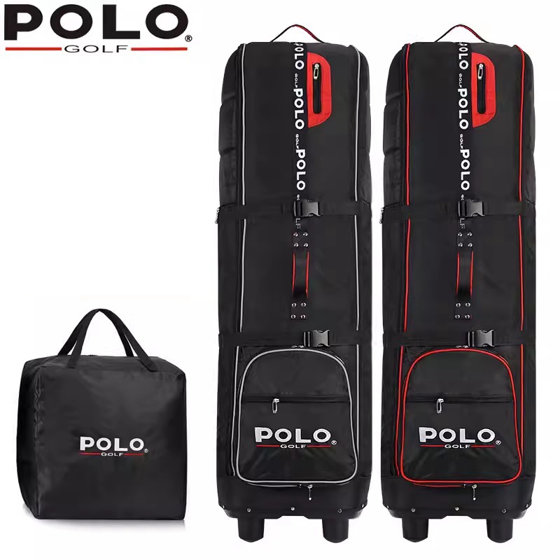 Sports Equipment Bag With Wheels - POLO. Torba golfowa lotnicza składana z