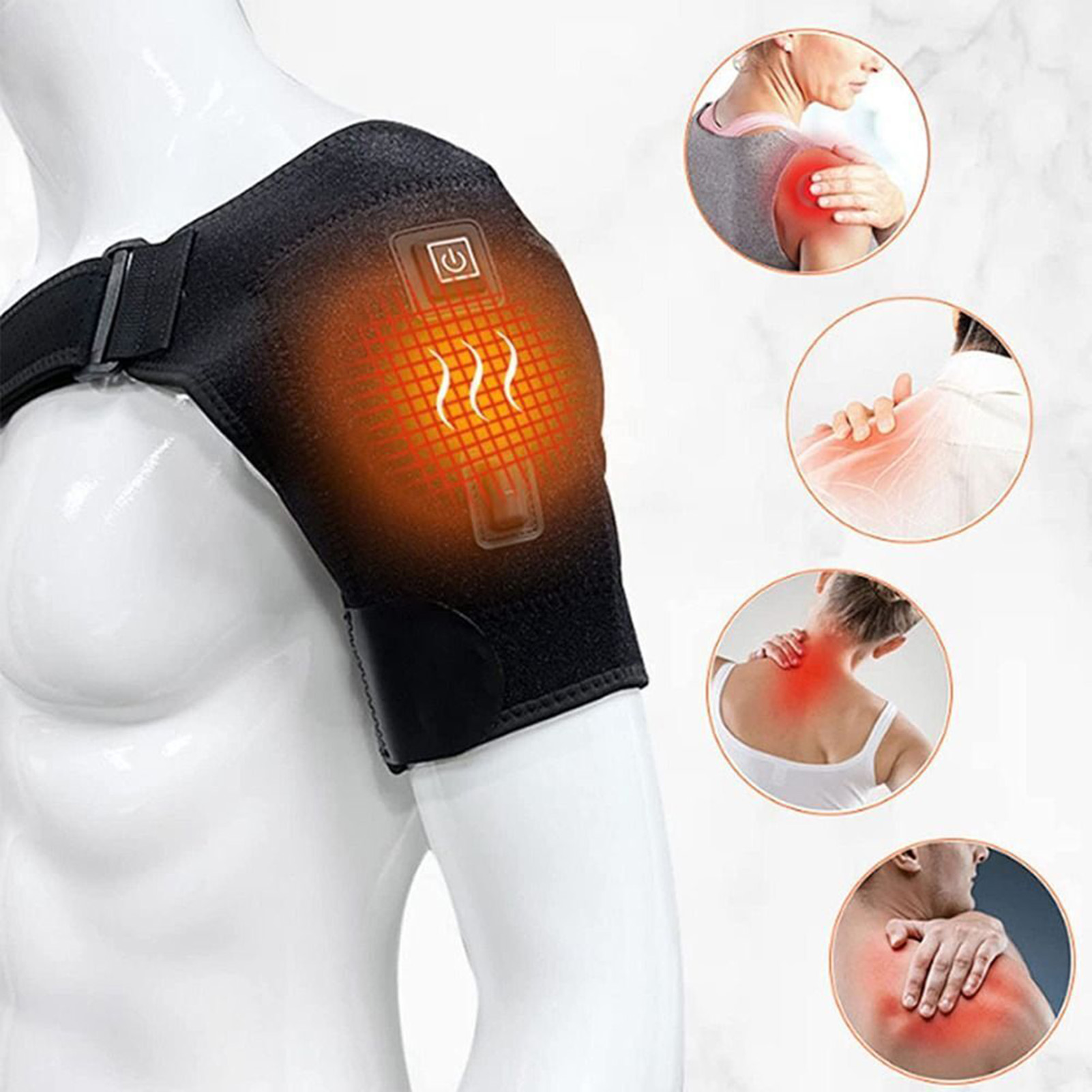 Sports Equipment United - Podgrzewana orteza barkowa Usb Podpórka mankietu