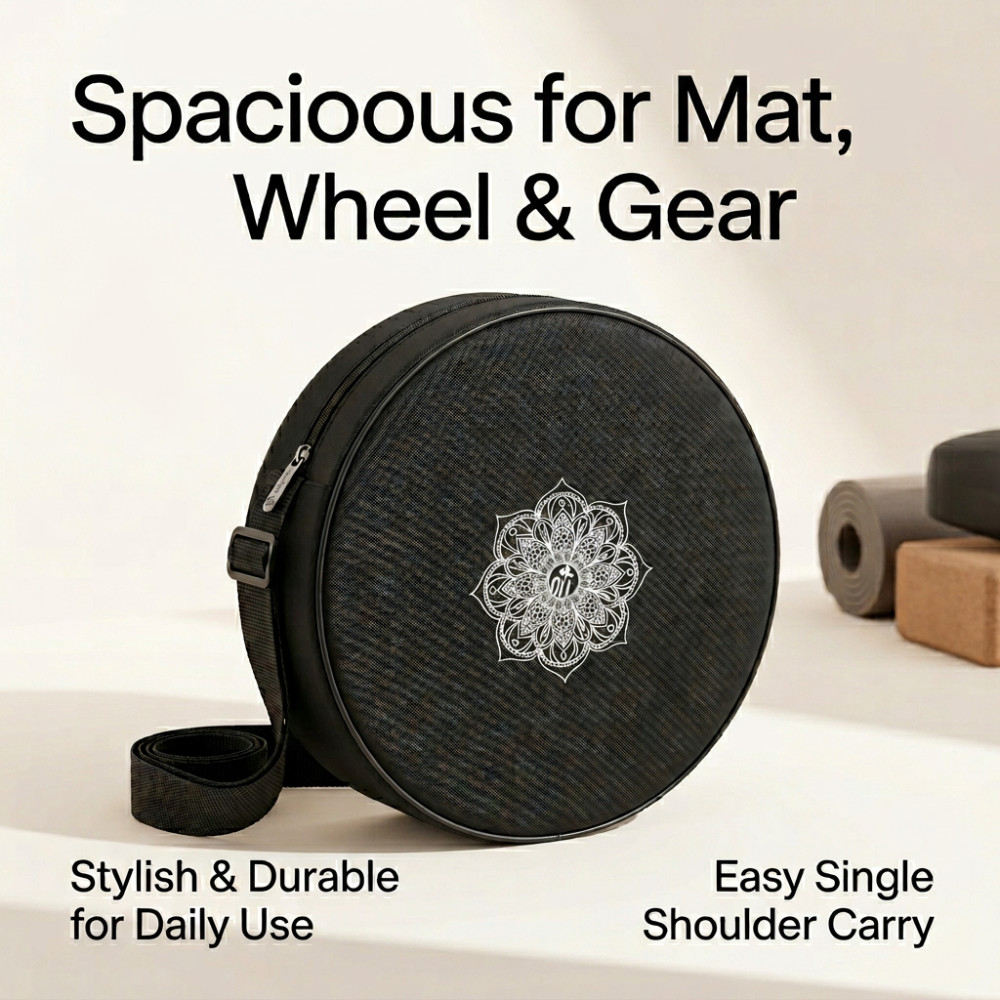 Sports Equipment Bag With Wheels - Torba na koło do jogi, nylonowa,