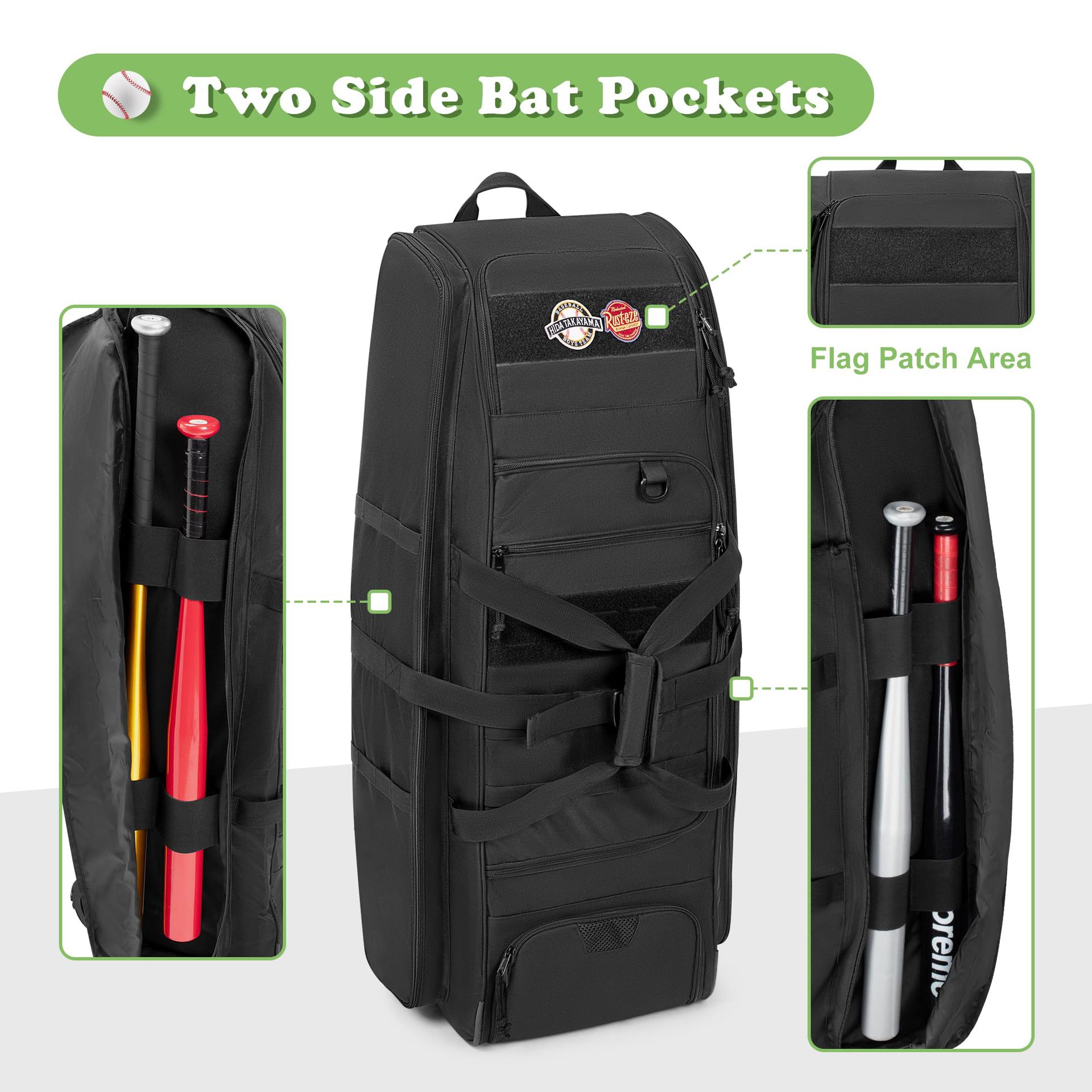 Torba taktyczna na baseball, d – Sports Equipment Bag With Wheels recenzja i cena