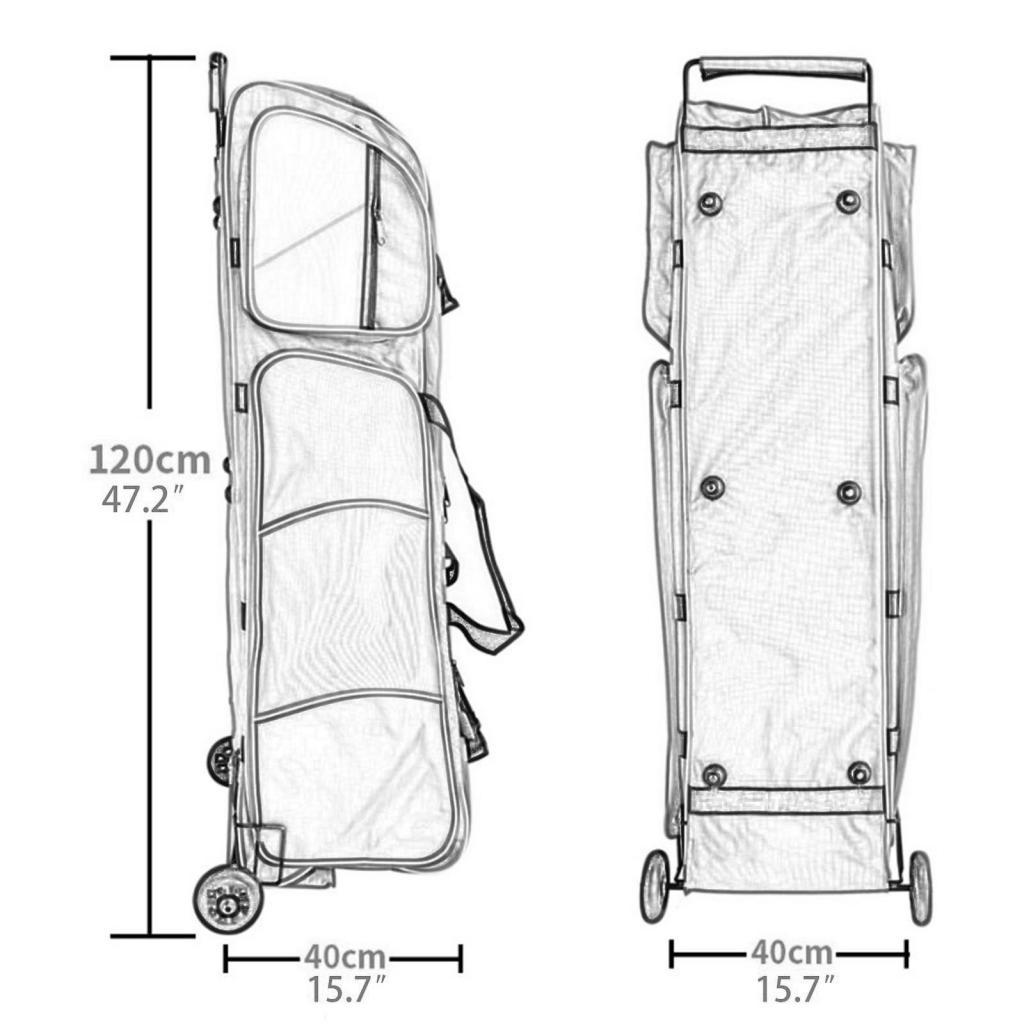 Torba na szermierkę z kółkami, – Sports Equipment Bag With Wheels recenzja i cena